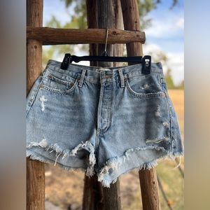 AGOLDE | Parker Vintage Cut Off Denim Shorts